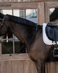 Kentucky Horsewear Glitter Rope Dressage Saddle Pad, White / Marine