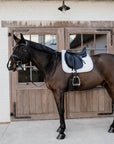 Kentucky Horsewear Glitter Rope Dressage Saddle Pad, White / Marine