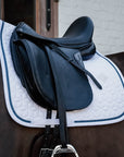 Kentucky Horsewear Glitter Rope Dressage Saddle Pad, White / Marine