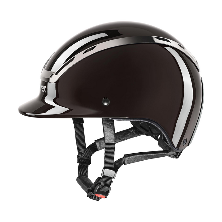 UVEX Exxeed Shiny Chrome Helmet, Mocca Glossy