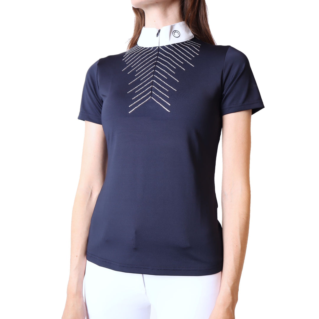Montar CURVE Ladies Bling Competition Shirt, Navy