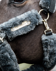 Kentucky Horsewear Sheepskin Shipping Halter, Gray