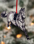 Jumping Horse Ornaments - Gray Hunter Jumper