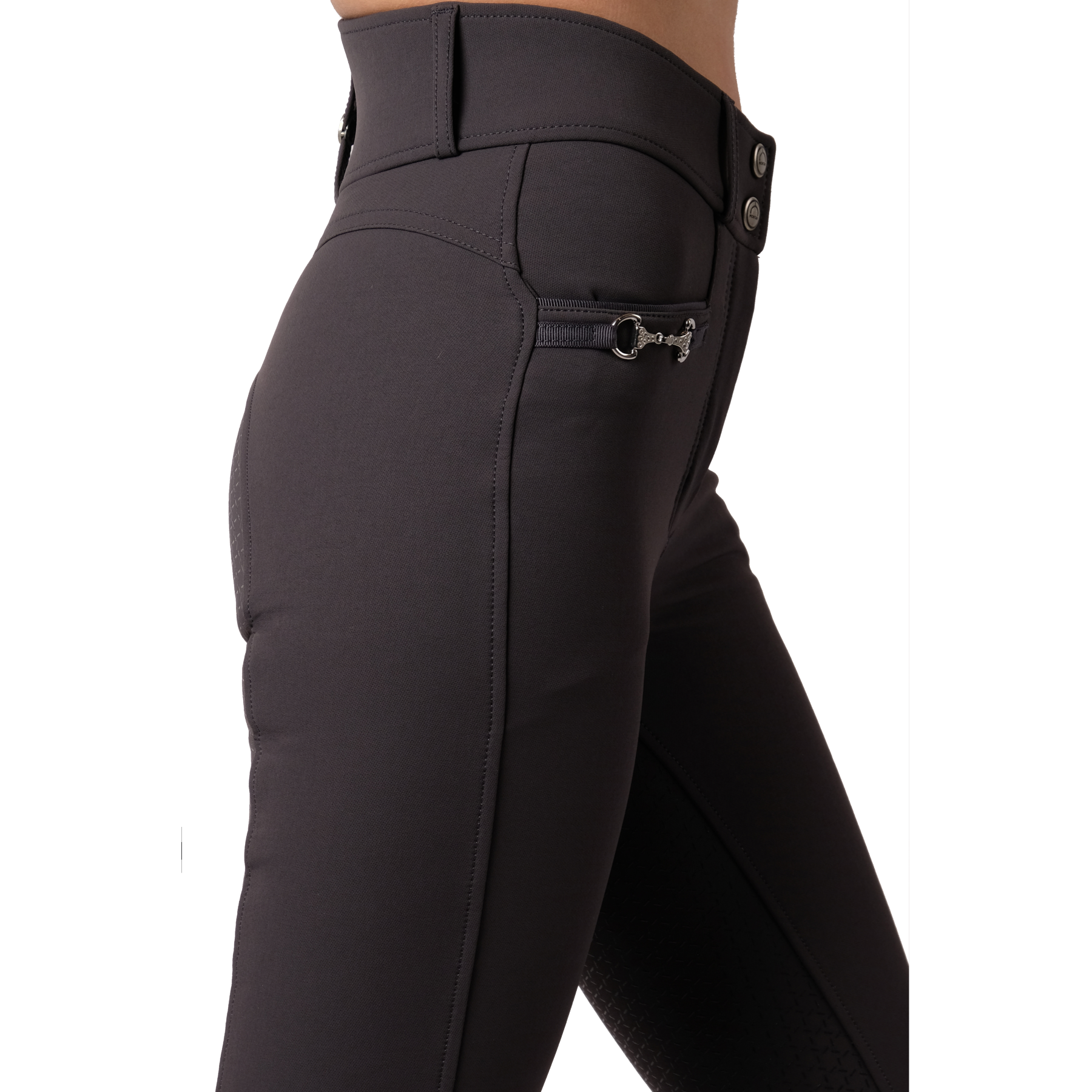 Montar Molly Yati High Rise, Full Grip Breeches, Grey