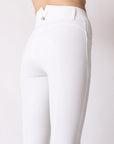 Montar Megan Yati Ladies High Rise Full Grip Breeches, White