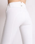 Montar Megan Yati Ladies High Rise Full Grip Breeches, White