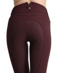 Montar Megan Yati High Rise Breeches V2 - Plum, Full Grip