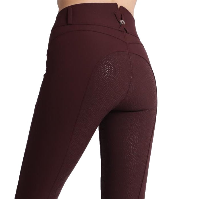 Montar Megan Yati High Rise Breeches V2 - Plum, Full Grip