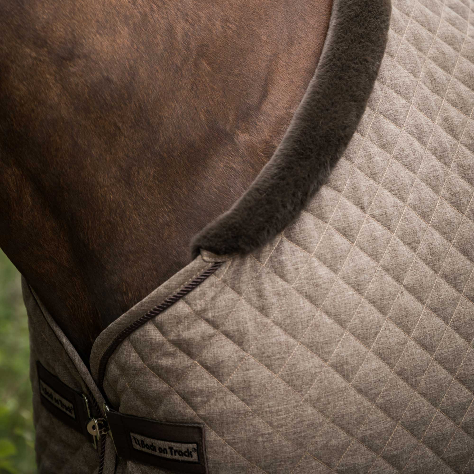 Back on Track Haze Collection Show Quilt, Brown