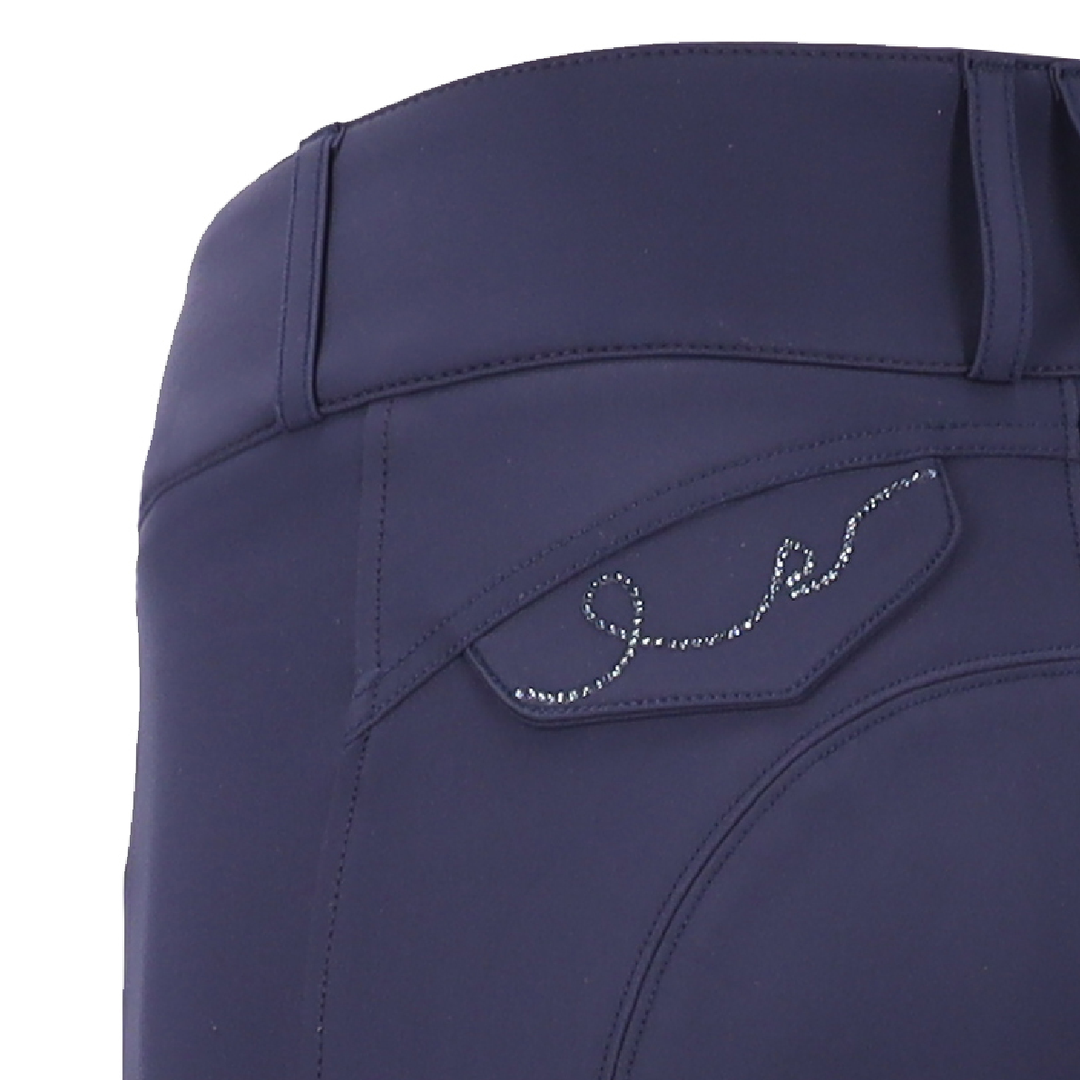 Schockemohle Darleen Ladies Knee Grip Breeches, Dark Blue