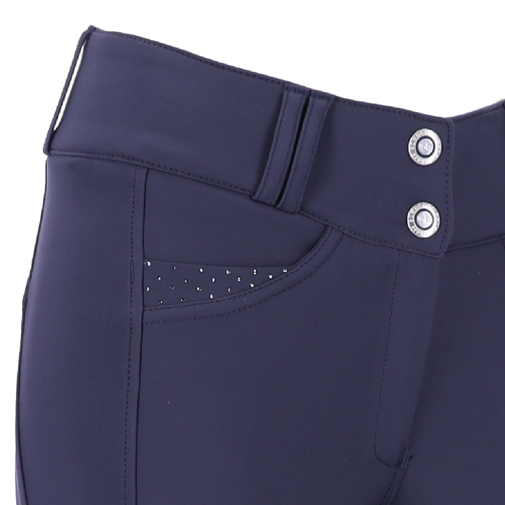 Schockemohle Darleen Ladies Knee Grip Breeches, Dark Blue