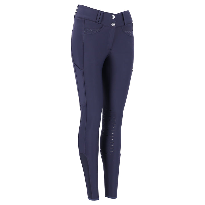 Schockemohle Darleen Ladies Knee Grip Breeches, Dark Blue