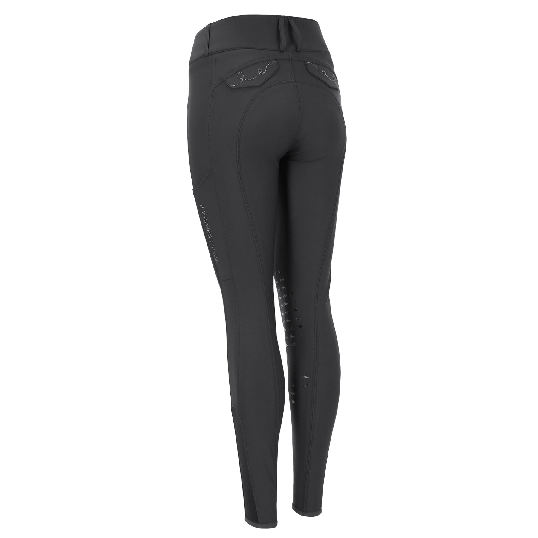 Schockemohle Darleen Ladies Knee Grip Breeches, Graphite