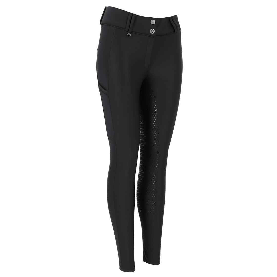 Dark Grey Riding Tights® / Leggings® With Full Seat and Deep Phone Pocket