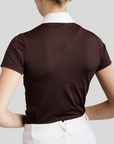 Montar MoViolet Ladies Short Sleeve Competition Shirt, Brown