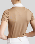 Montar MoViolet Ladies Short Sleeve Competition Shirt, Latte