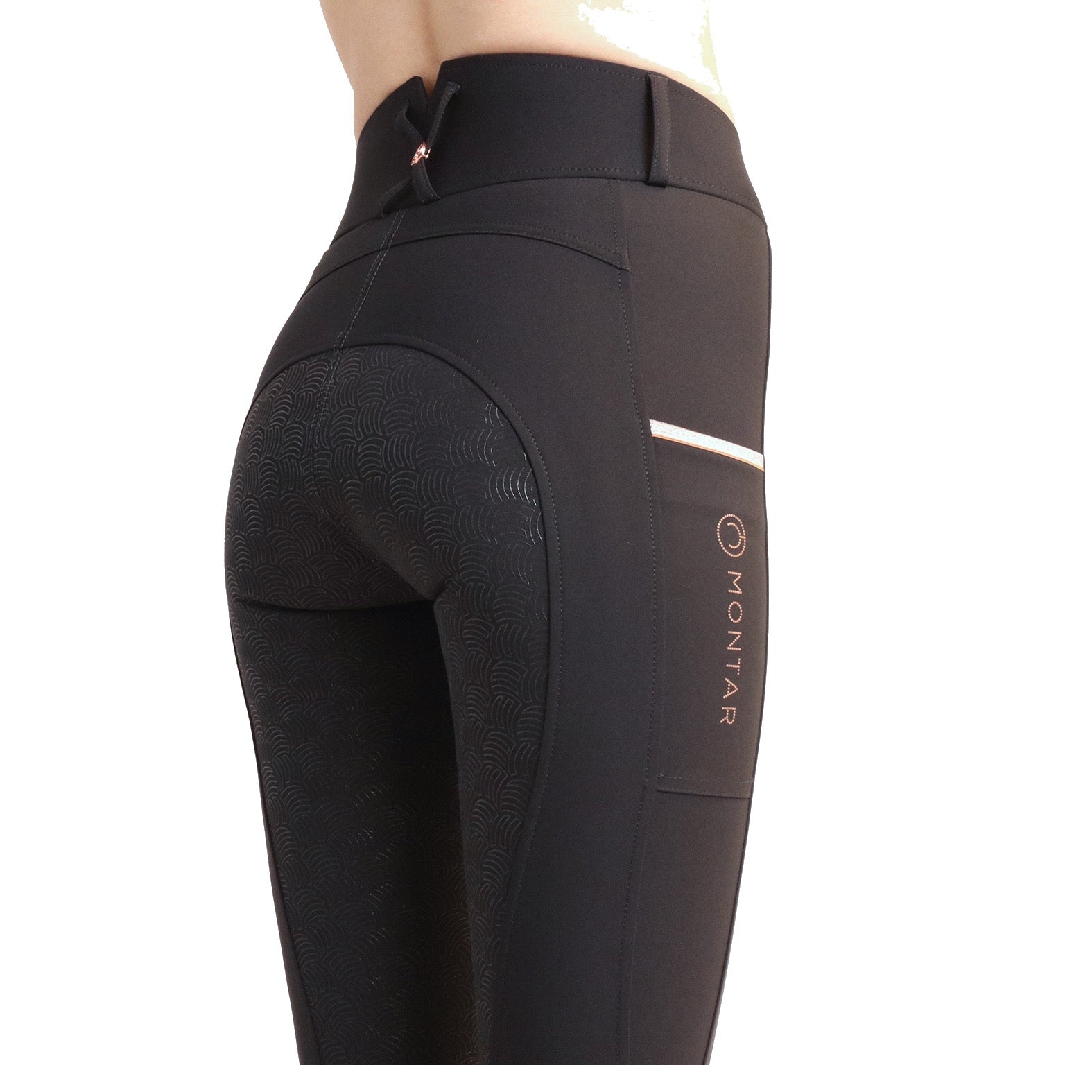 Montar MoSierra High Rise Full Grip Summer Breeches, Black