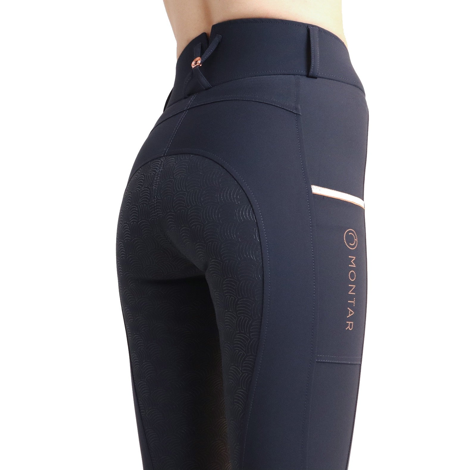 Montar MoSierra High Rise Full Grip Summer Breeches, Navy