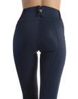 Montar MoMeadow Ladies Hybrid Pull On Full Grip Riding Tights, Dark Navy