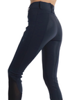 Montar MoMeadow Ladies Hybrid Pull On Full Grip Riding Tights, Dark Navy