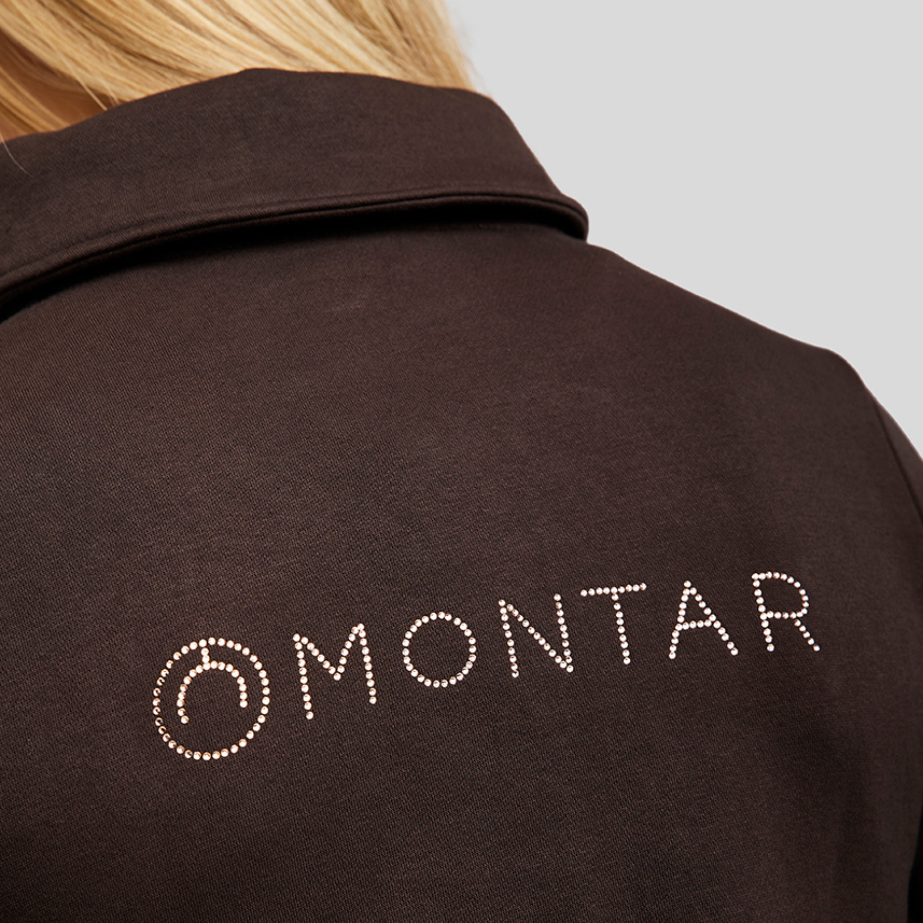 Montar MoNaja Rosegold Full Zip Sweatshirt, Brown