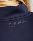 Montar MoZoe Ladies Compression Full Zip Lightweight Jacket, Dark Navy