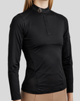 Montar MoZendaya Ladies Long Sleeve Performance Training Shirt, Black