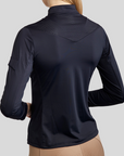 Montar MoZendaya Ladies Long Sleeve Performance Training Shirt, Dark Navy