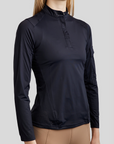 Montar MoZendaya Ladies Long Sleeve Performance Training Shirt, Dark Navy