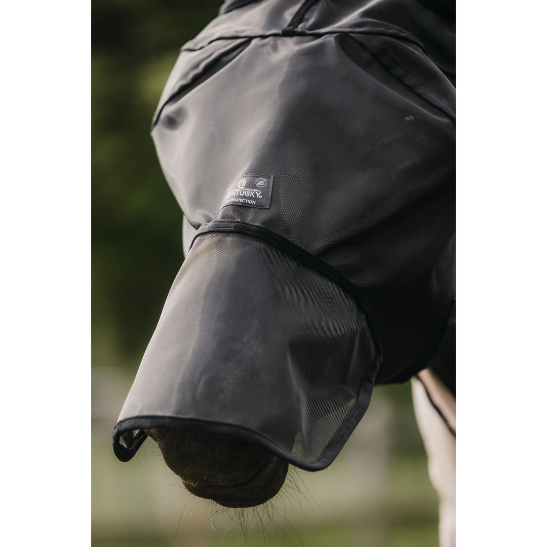 Kentucky Horsewear Fly Mask Classic with Ears and Nose, Black