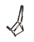 Kavalkade Cinta Leather Halter, Black with Brass