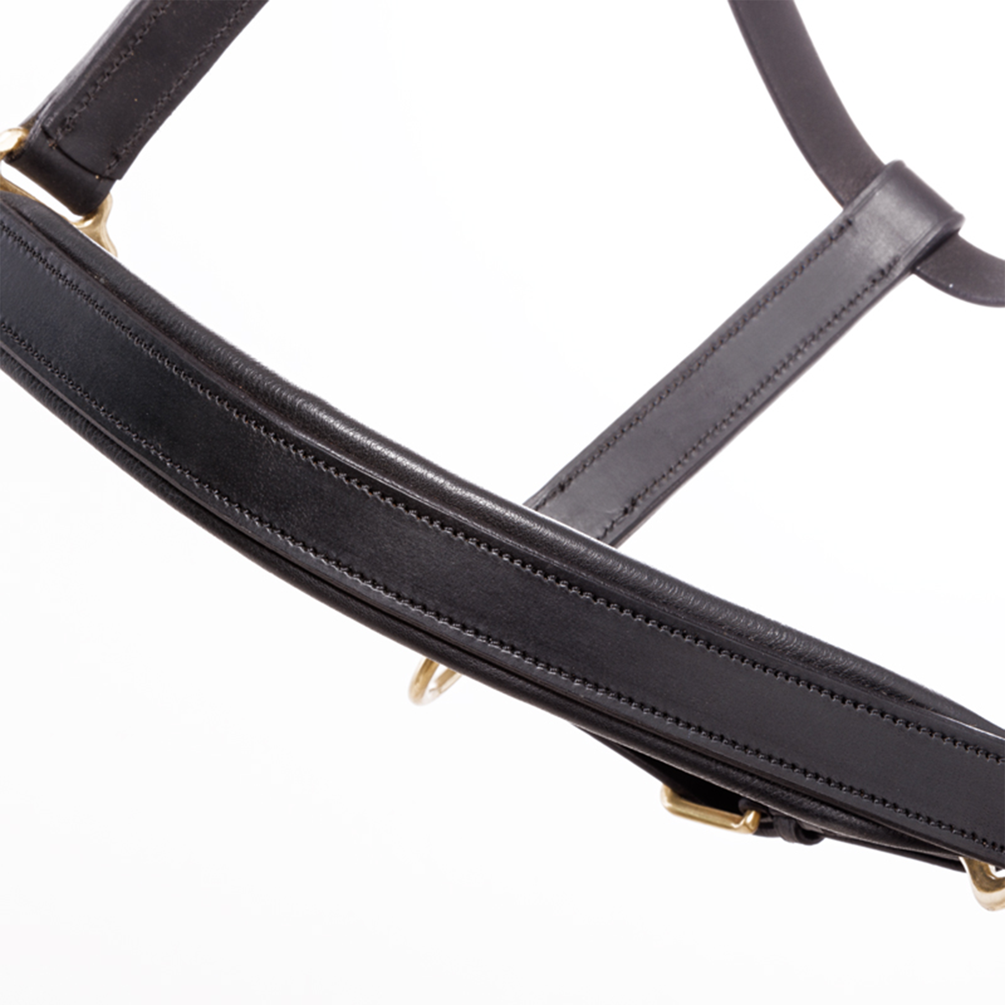 Kavalkade Cinta Leather Halter, Black with Brass