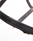 Kavalkade Cinta Leather Halter, Black with Brass