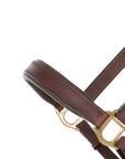 Kavalkade Cinta Leather Halter, Brown with Brass