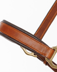 Kavalkade Cinta Leather Halter, Cognac with Brass