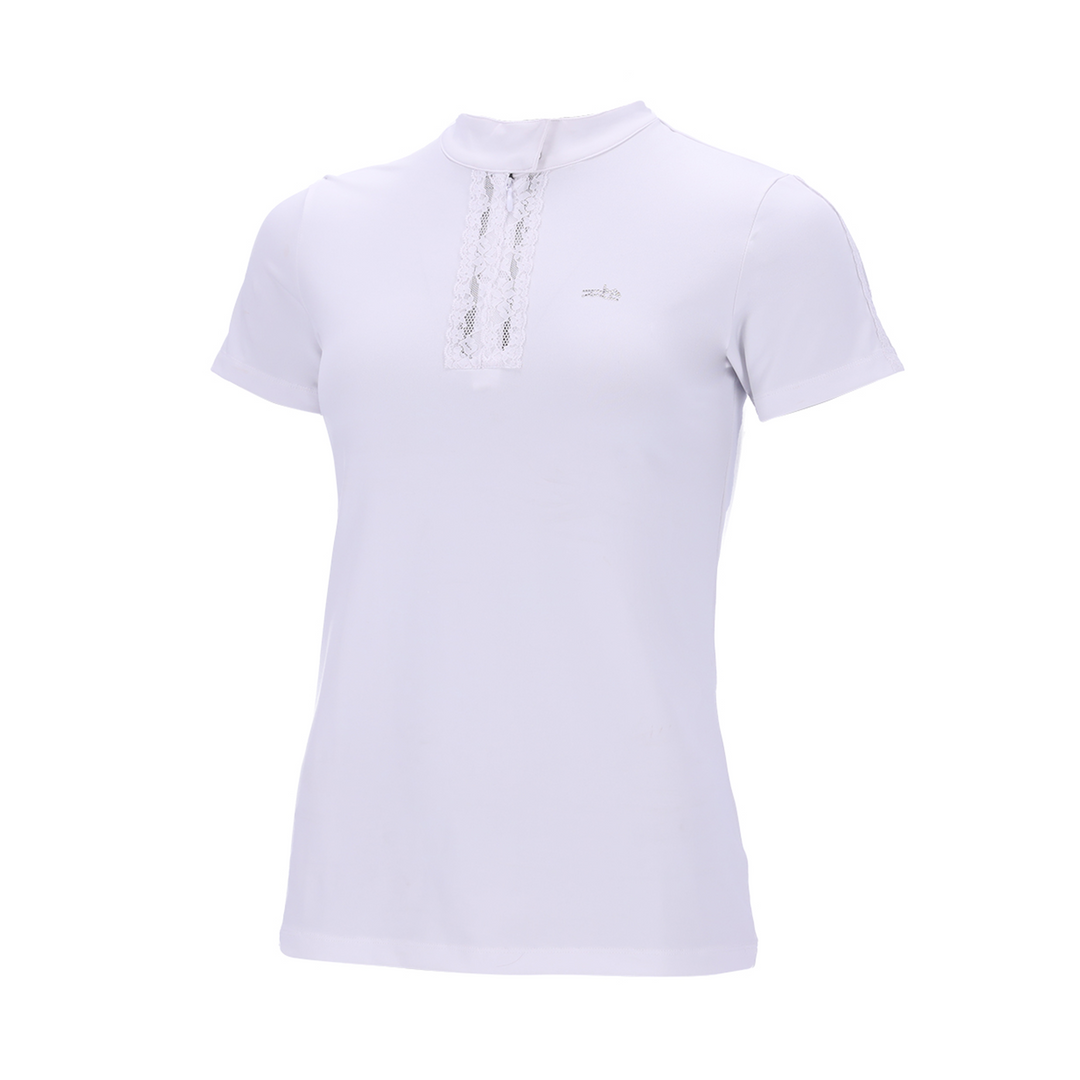 Schockemohle SPChristina Style Ladies Short Sleeve Competition Shirt, White