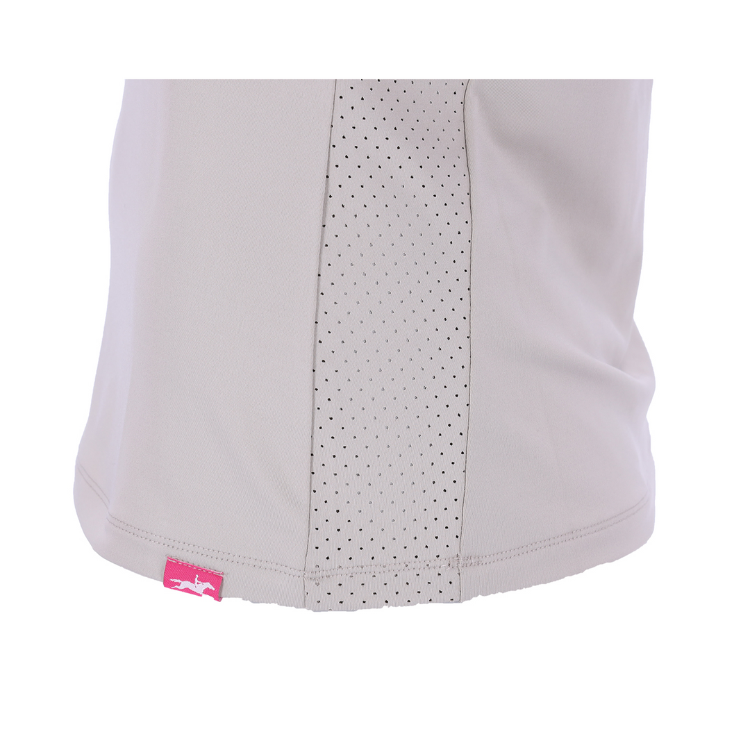 Schockemohle Summer Page Style Ladies Short Sleeve Training Shirt, Chalk