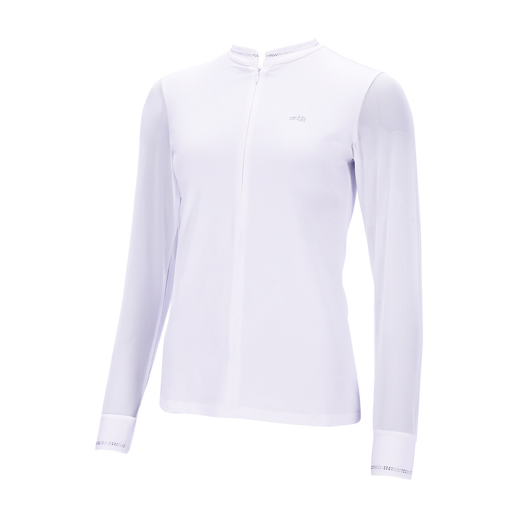 Schockemohle SPAnouk Style Ladies Long Sleeve Competition Shirt, White