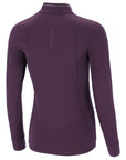 Schockemohle SPPeppa Ladies Long Sleeve 1/2 Zip Training Shirt, Deep Mauve