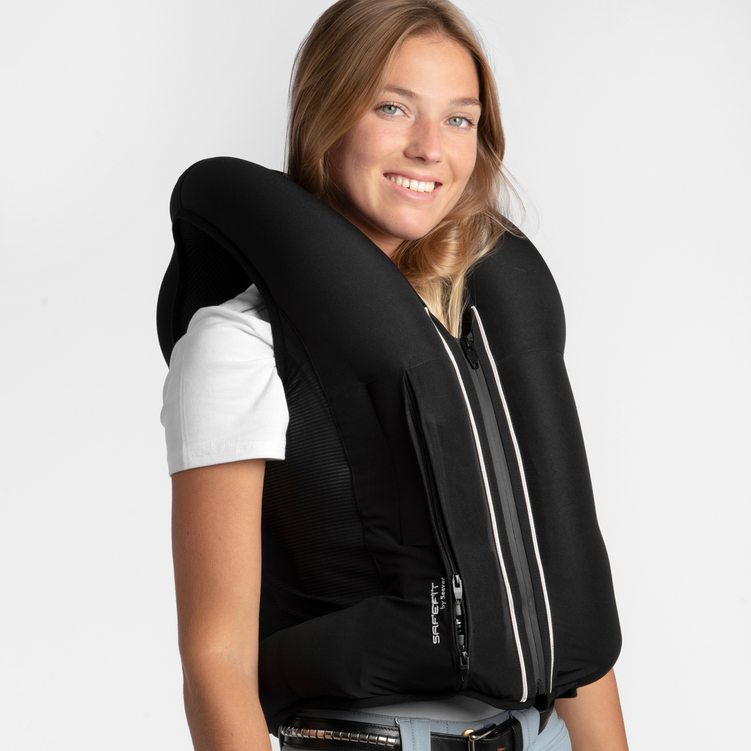 Seaver Safe Fit Airbag Vest, Black