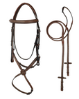 ADT Tack Imperial Figure 8 Bridle with Raised Fancy Rubber Reins