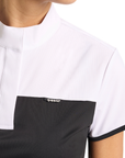 EGO7 Mathilde Short Sleeve Competition Shirt, Black/White