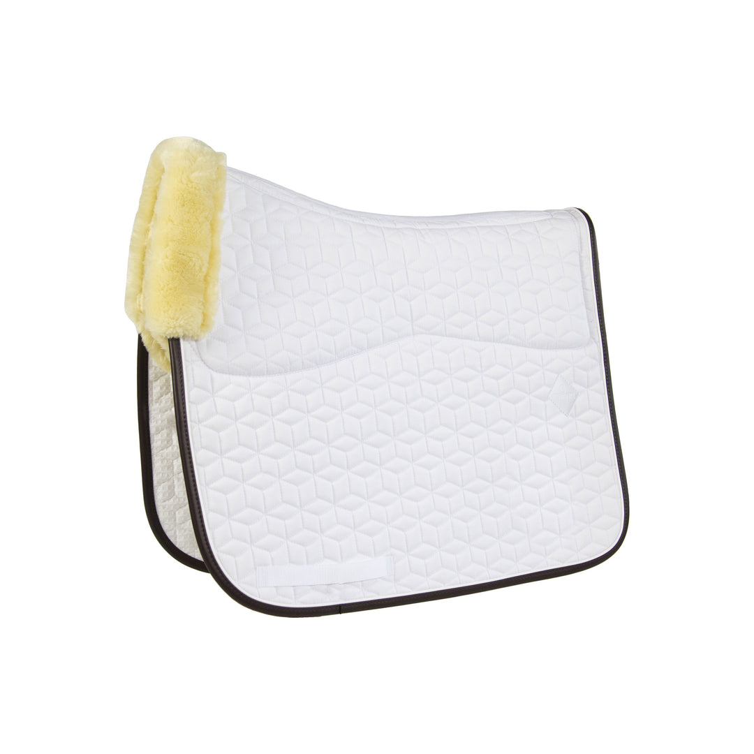 Kentucky Horsewear Skin Friendly Saddle Pad Dressage Star Quilting White