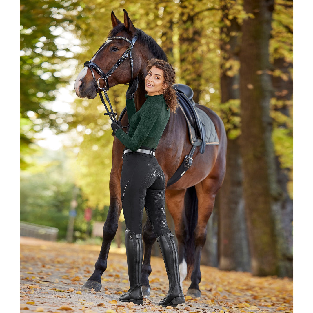 ELT Mina Thermal Winter High Rise Full Grip Breeches, Black – Dapper Horse