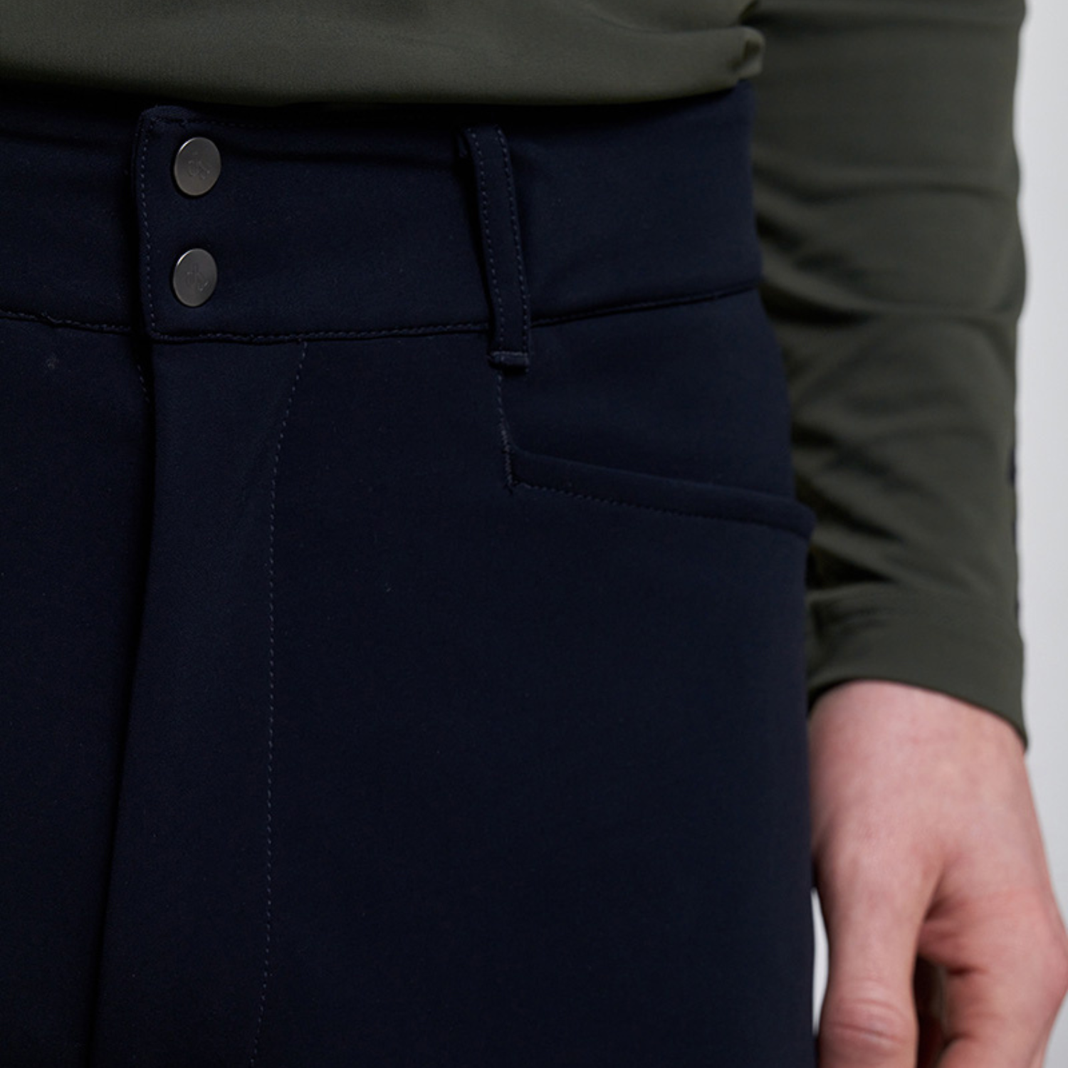 Dada Sport Capitol Mens Knee Grip Breeches, Navy
