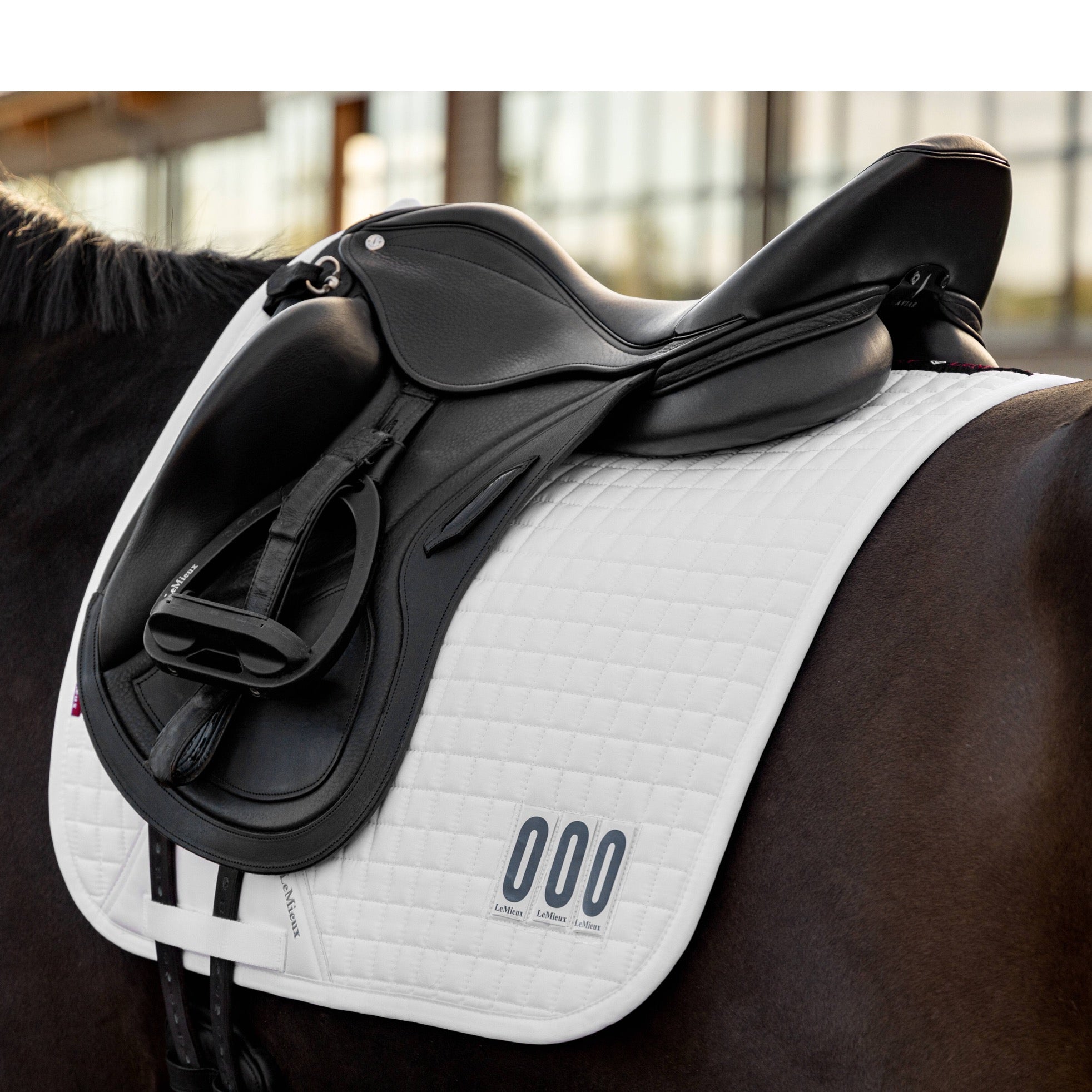 LeMieux Competition Dressage Saddle Pad, White