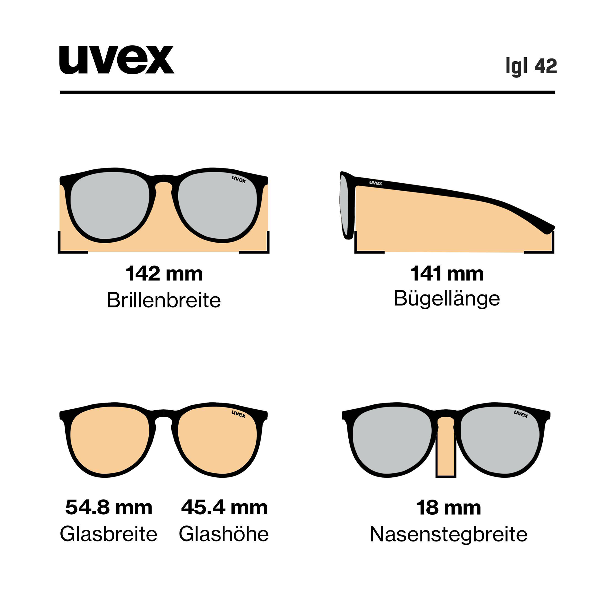 UVEX LGL 42 Sunglasses, Blue Mat Havana