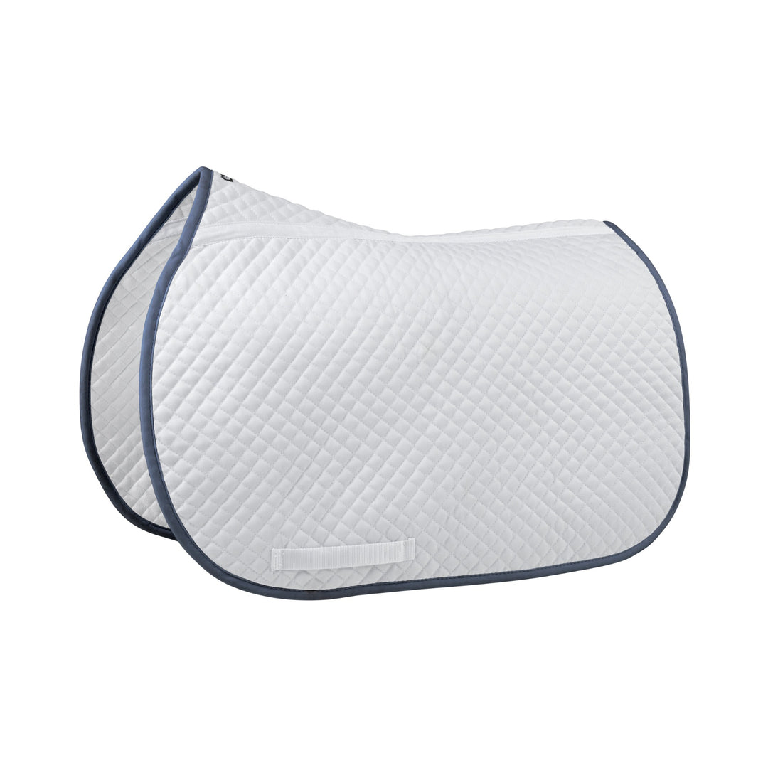 Equifit Essential Square Pad White With Color Binding Navy