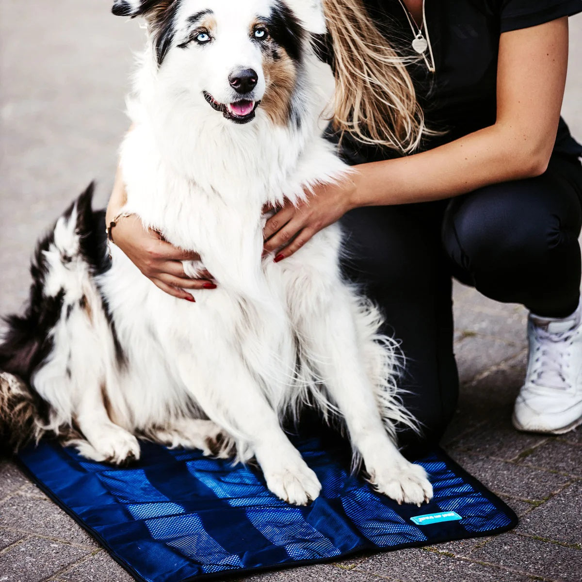 Back on Track Cool on Track Towel, Blue