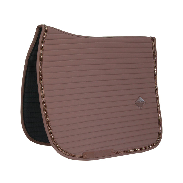 Kentucky Horsewear Saddle Pad Pearls Dressage Brown Edition